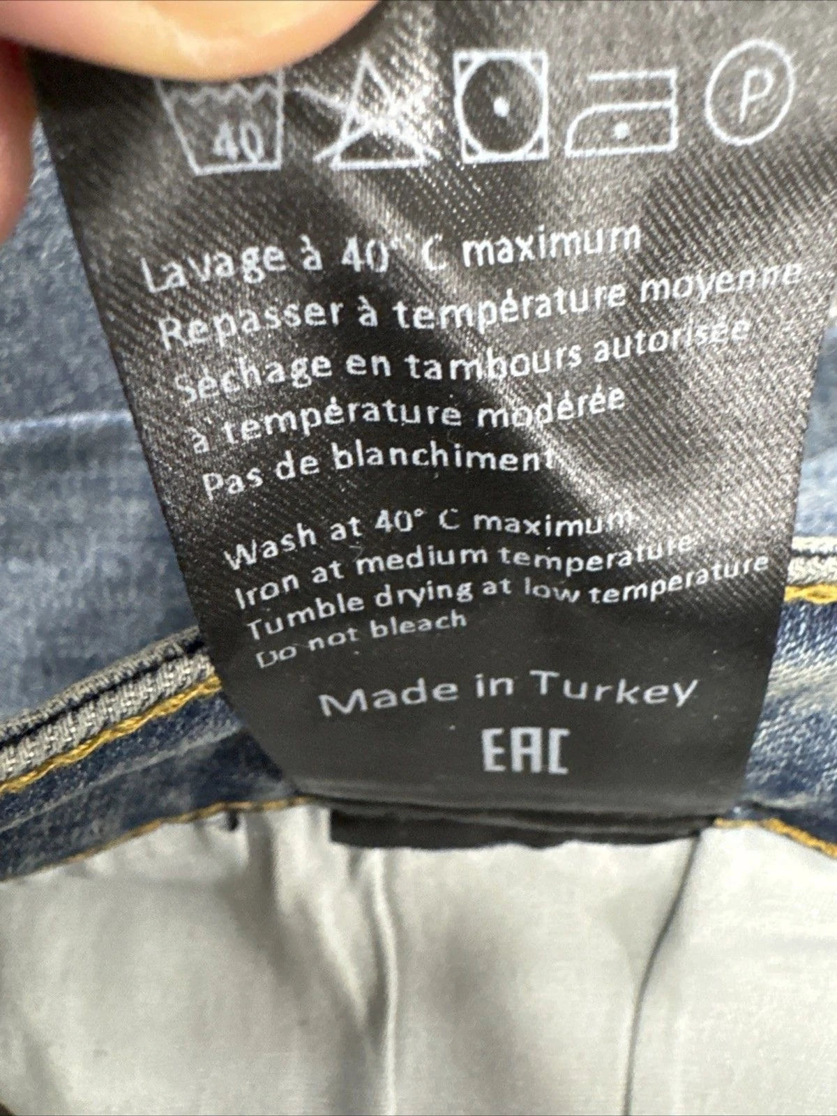 Sixth June Distressed Slim Fit Jeans Men's Size 34 Blue Denim NWT Streetwear