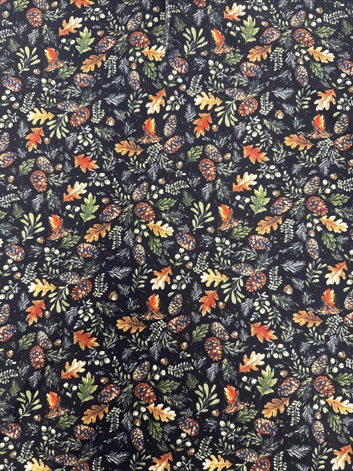 Chaps Everyday Performance Pinecone Floral Polo Men’s Small Black BNWOT