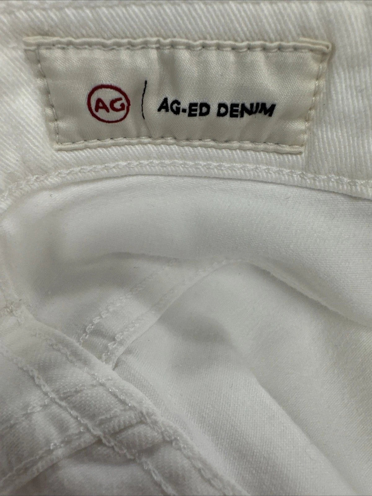 AG Ex-Boyfriend Jeans Women 28R White Slouchy Slim Designer Denim