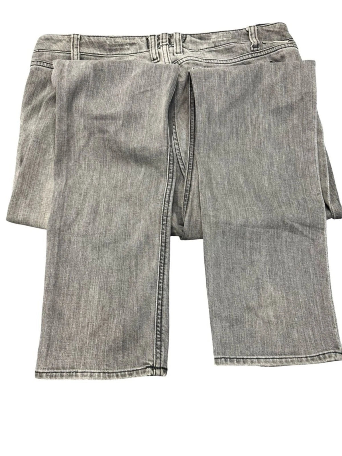 J & Company Straight Leg Jeans Womens Size 32 Gray Wash Skull Pocket Denim