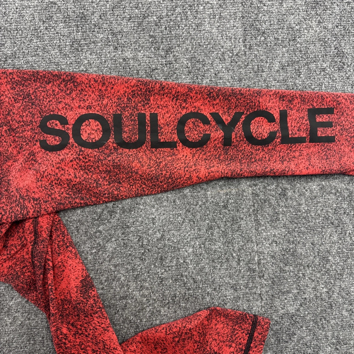 Lululemon x SoulCycle To The Beat Tight 24" Reflective Red Black Leggings Size 4