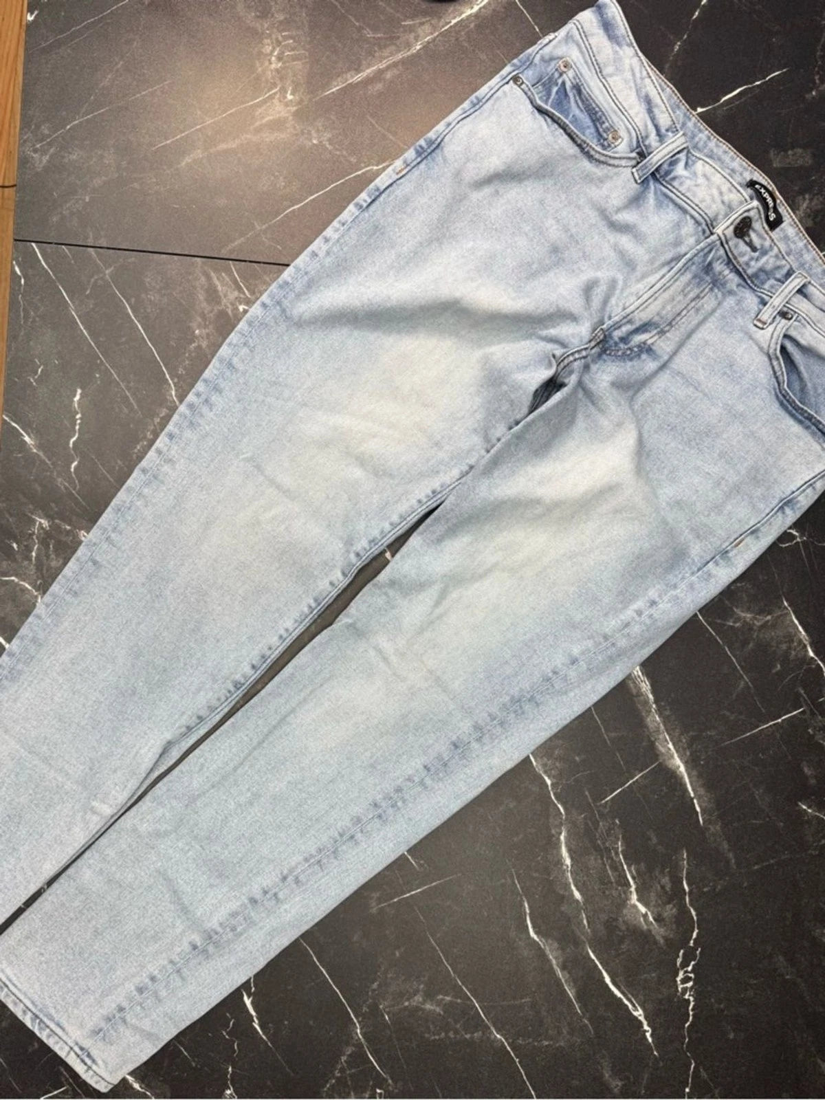 Express Mens Jeans Bundle 34x30 Skinny Hyper Stretch Light Dark Wash Denim Retro