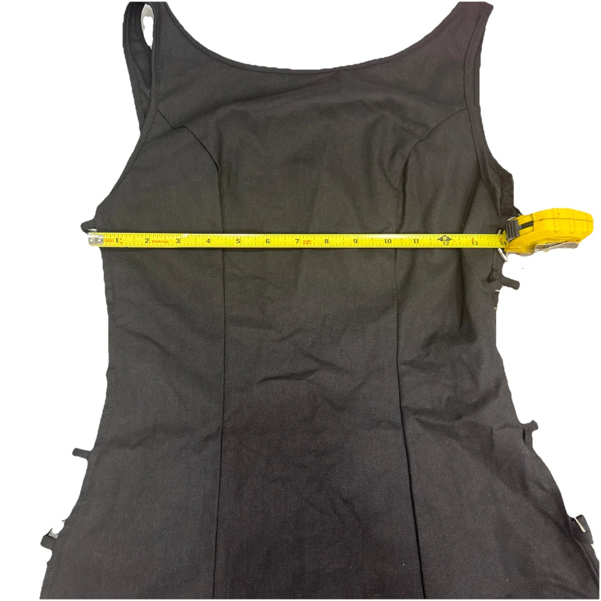 Shein Hollow Out Bodycon Dress Women's 4 Black Sleeveless Party EUC