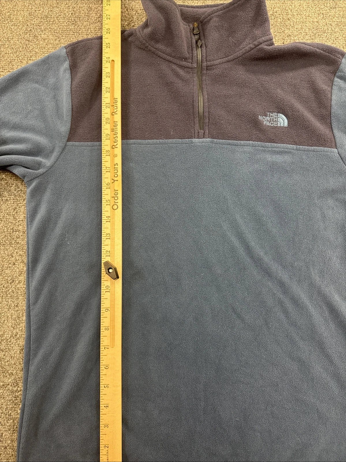 The North Face Men’s M 1/4 Zip Fleece Pullover Blue Navy Colorblock F19