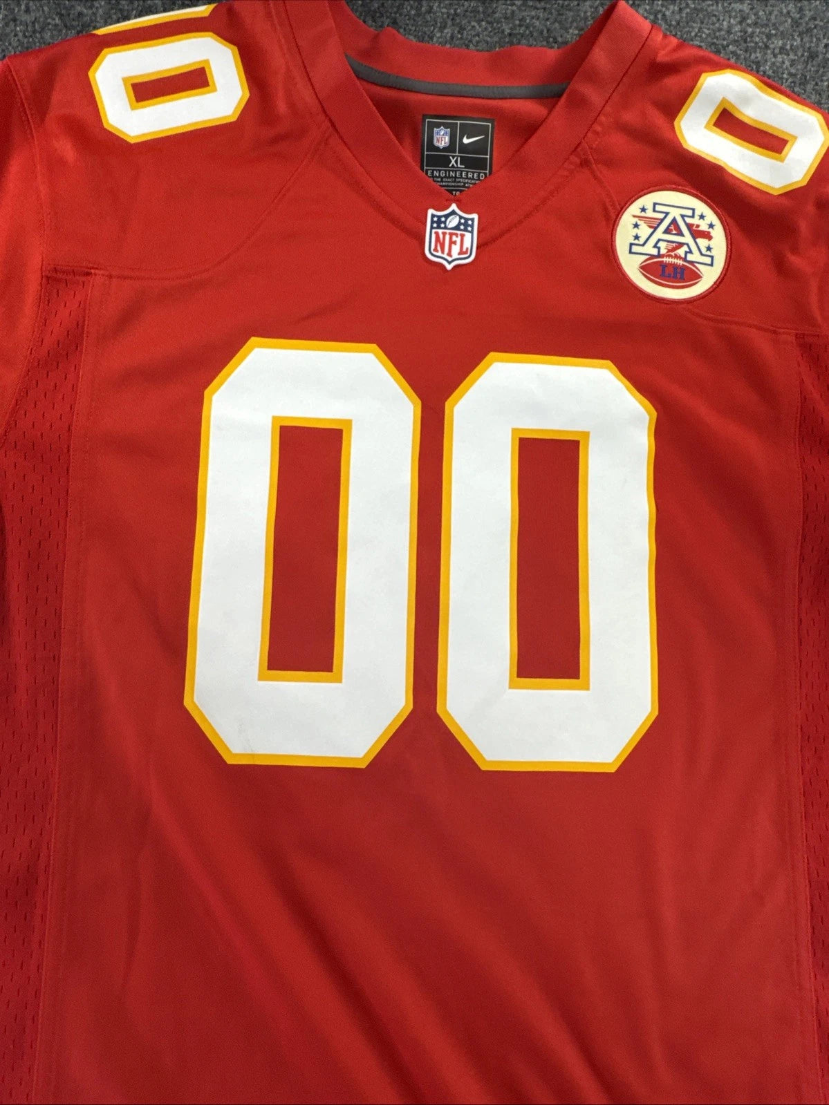 Nike Kansas City Chiefs NFL Custom Coach Eric #00 Red Jersey Mens XL