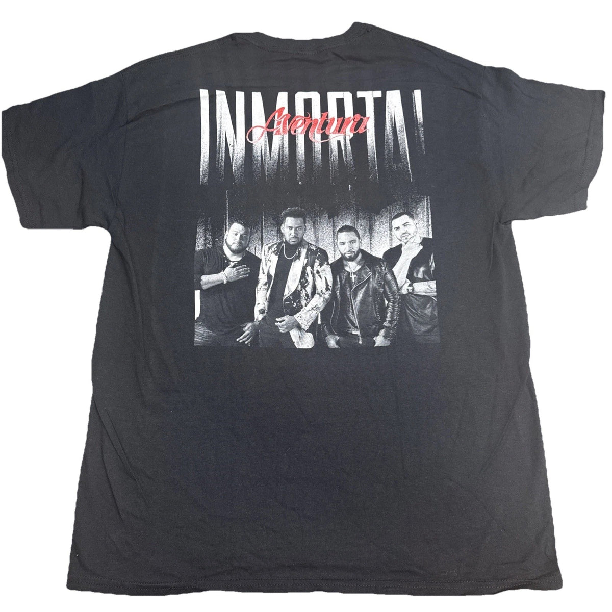 Aventura Inmortal Tour T-Shirt Black Men's Large Latin Music Concert Tee BNWOT
