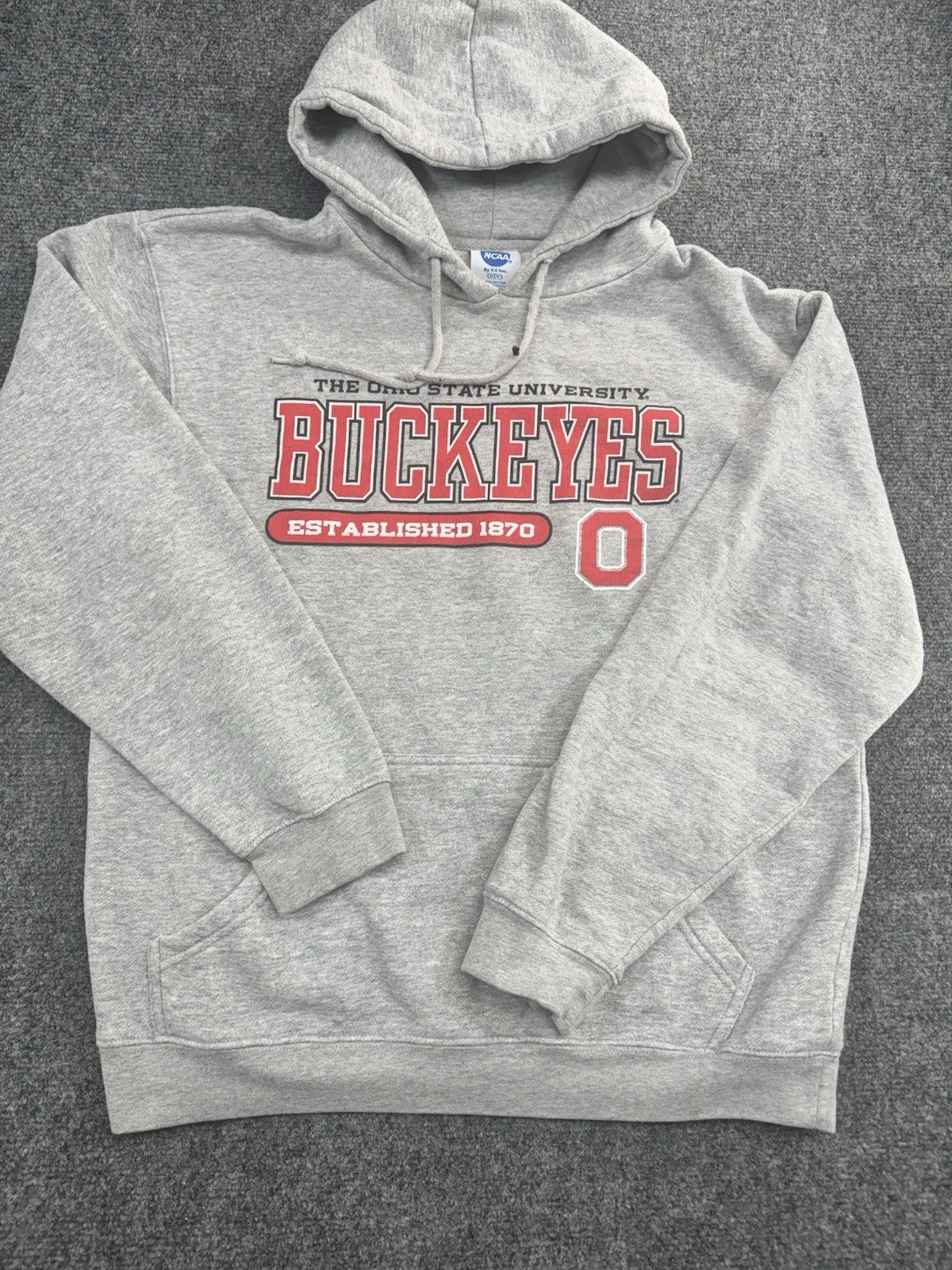 Ohio State Buckeyes Hoodie Mens M Gray Pullover NCAA