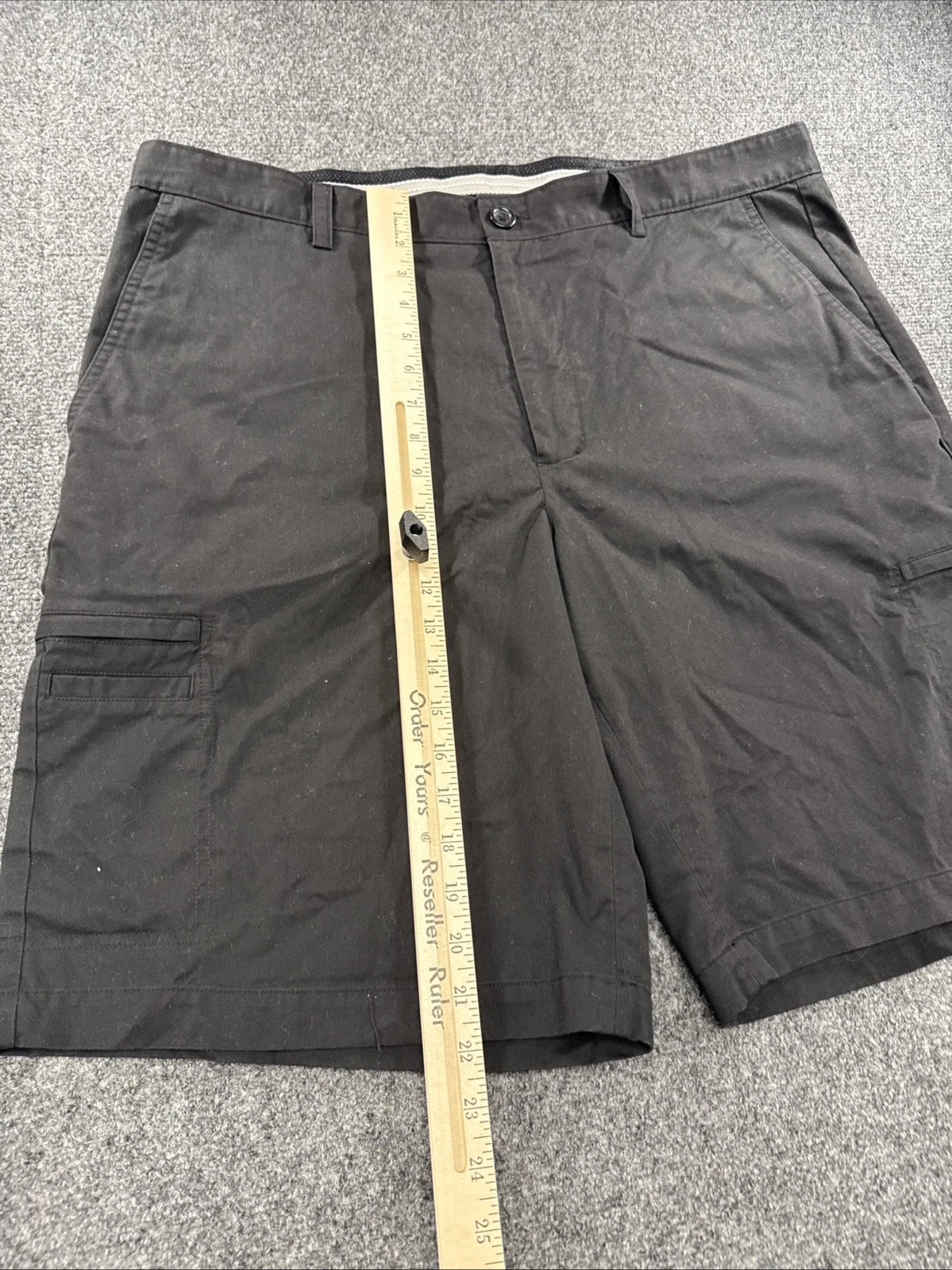 Greg Norman Tasso Elba Cargo Golf Shorts Men’s 38 Black Flat Front