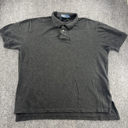 Vintage 90s Polo Ralph Lauren Polo Shirt Men’s XL Gray Made in Bolivia Pony Logo