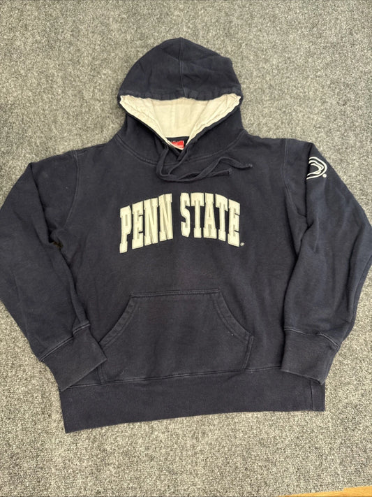 Vintage Penn State Nittany Lions Hoodie Men’s Medium Colosseum Y2K Navy