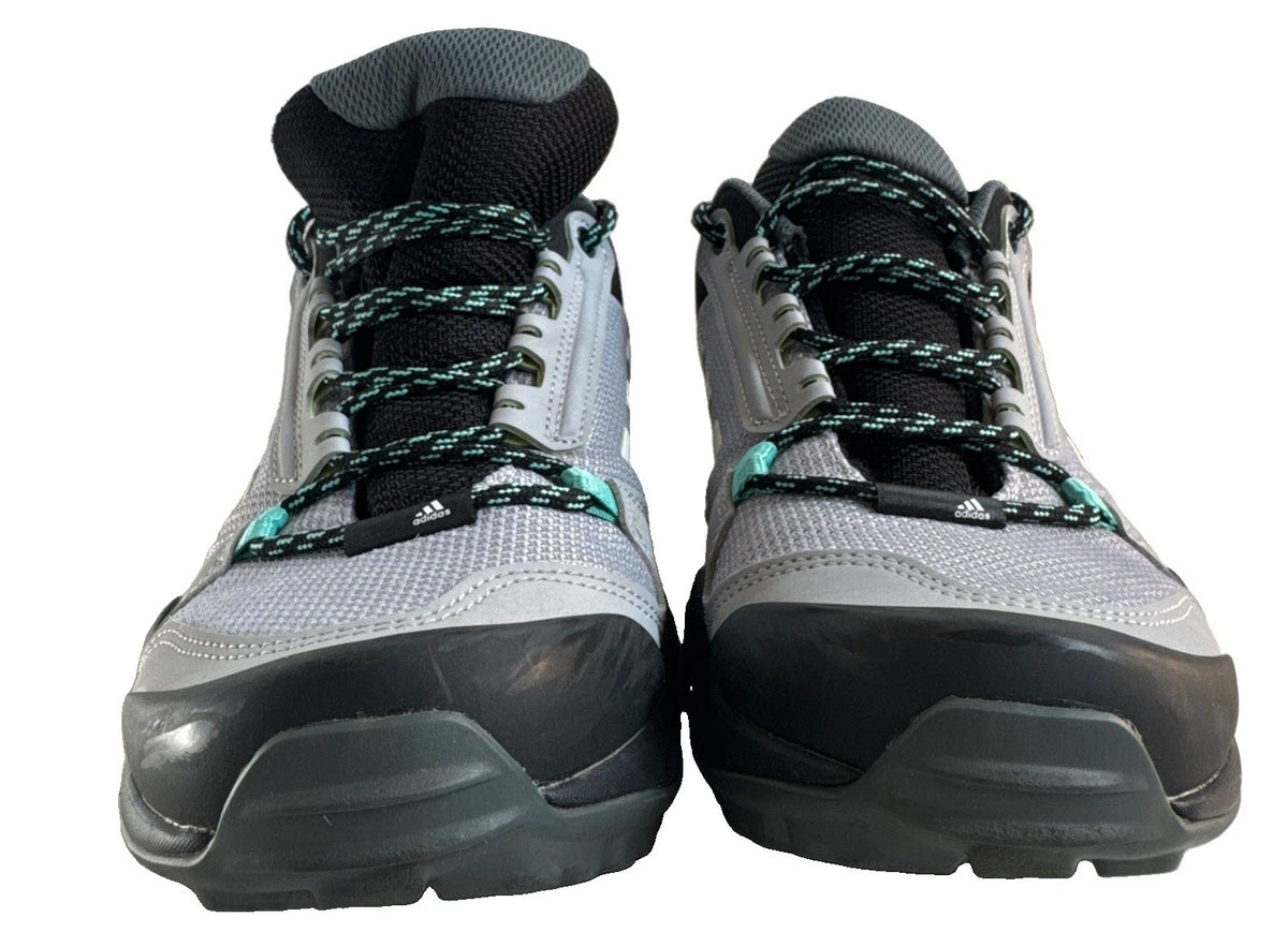 adidas Terrex AX3 FX4690 Womens 8 Gray Mint Continental Hiking Trail Shoes