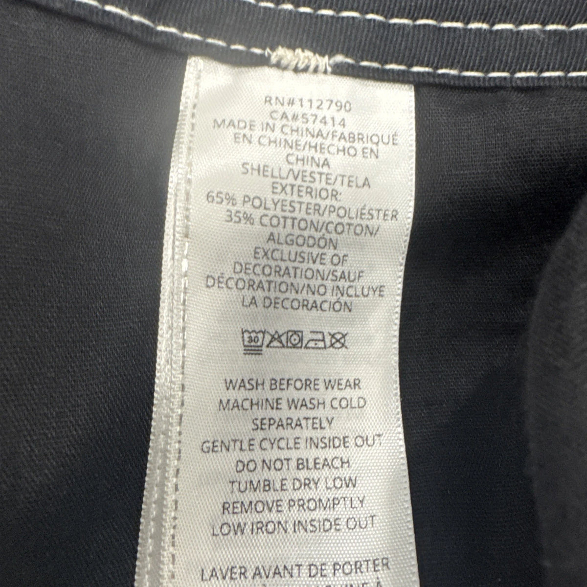True Religion Mens 34x32 Black Cargo Pants Contrast Stitch Horseshoe NWT