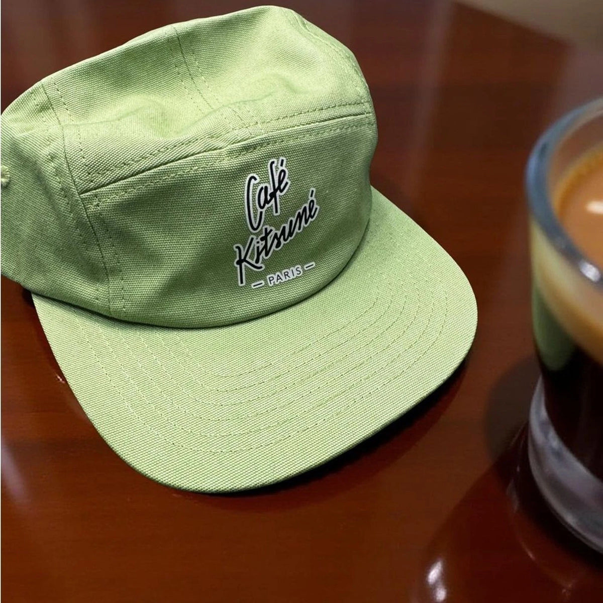 Maison Kitsuné Café Kitsuné 5P Cap, Matcha Green, Adjustable (BNWT)