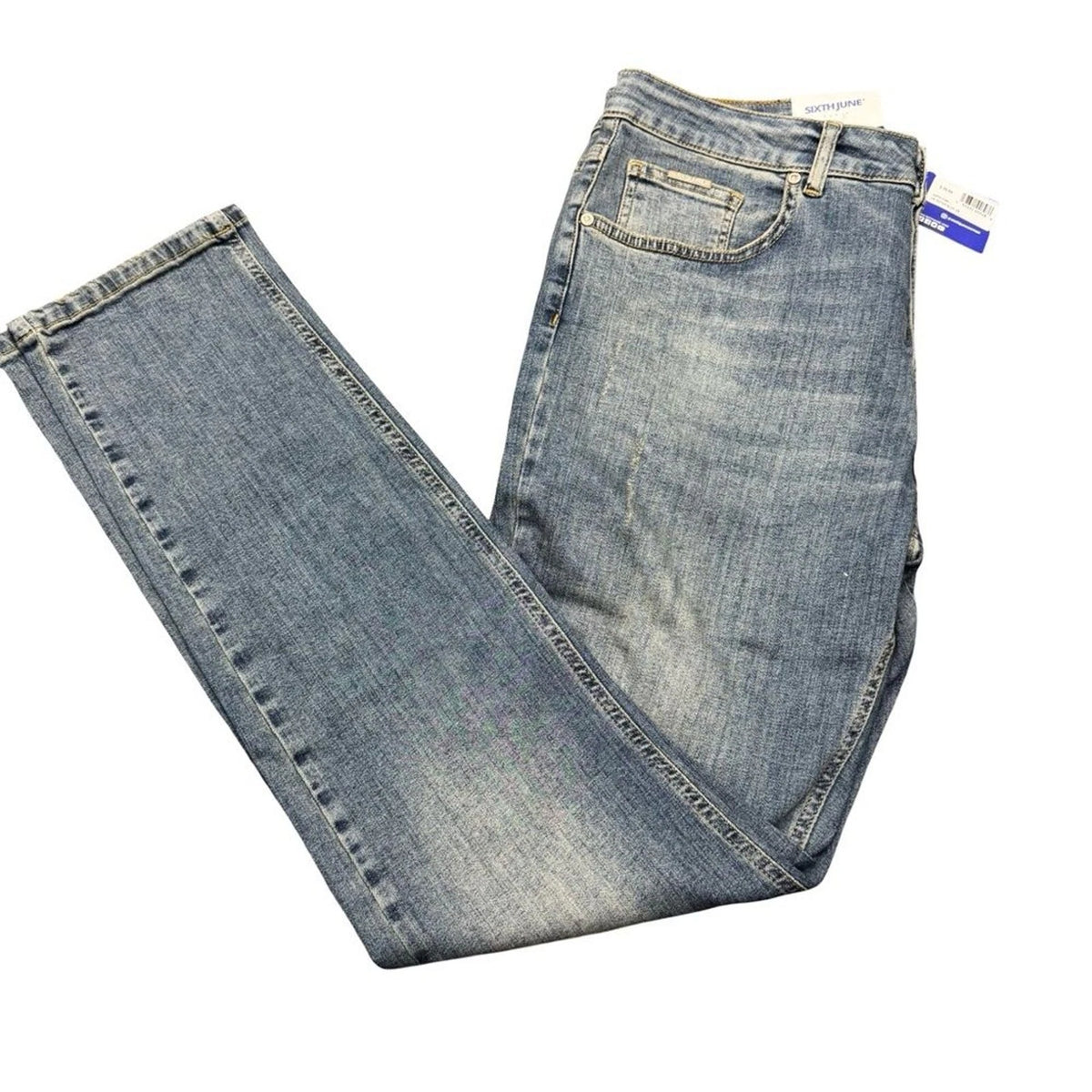 Sixth June Paris Skinny Jeans Men’s 34 Blue Denim BNWT With Dust Bag