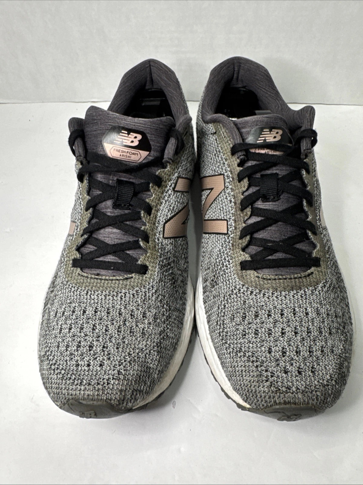 New Balance Fresh Foam Arishi Women’s 9 Gray Rose Gold Running Shoes WARISS01