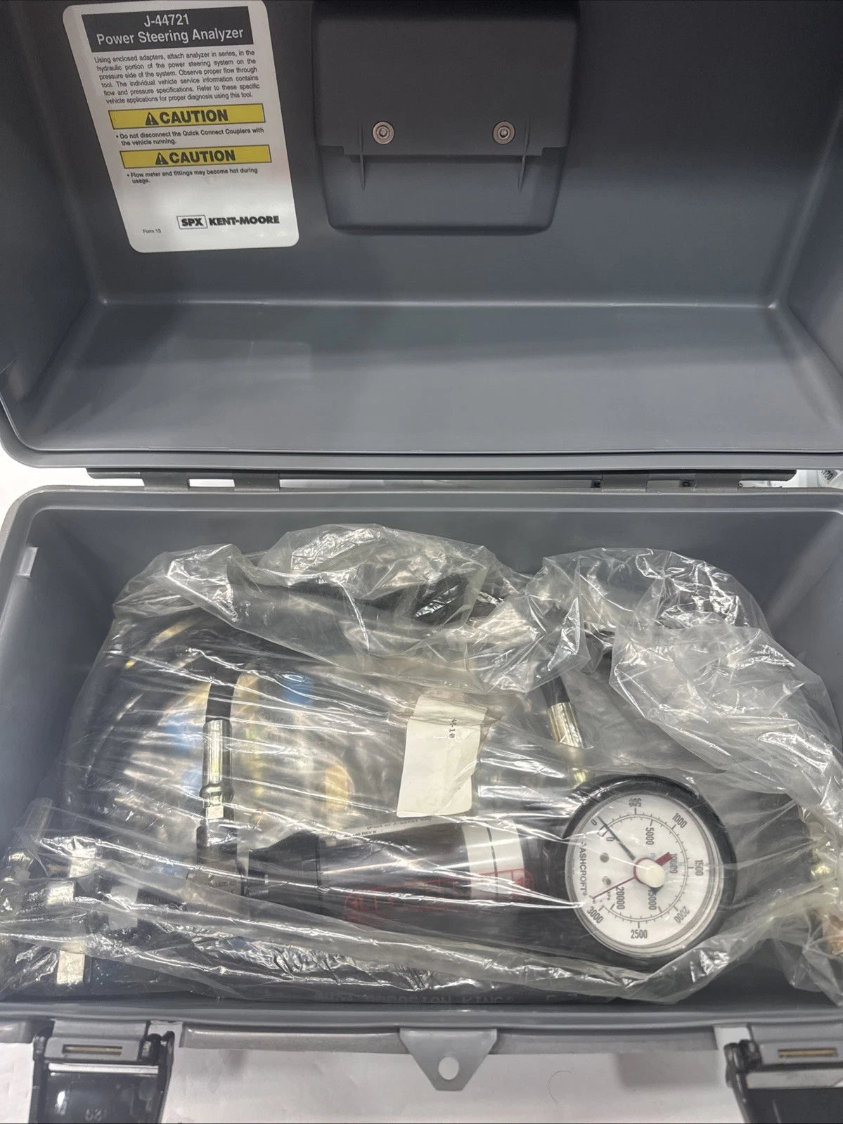 SPX Kent-Moore J-44721 Power Steering Analyzer Tool Kit Sealed Attachments