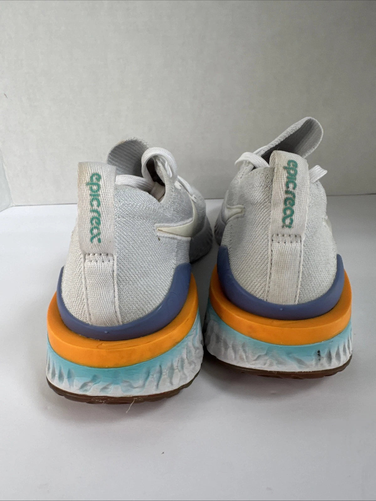 Nike Epic React Flyknit 2 Dream It Do It Womens 8 White Hyper Jade BQ8927-104