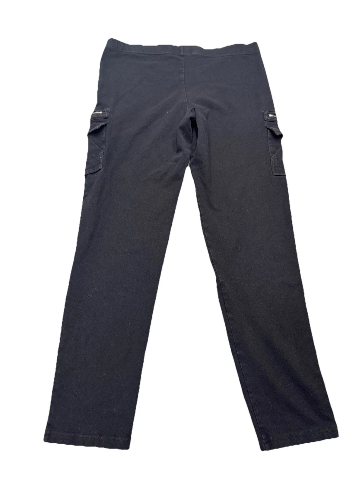 Vintage Michael Kors Black Cargo Pants Womens Medium Zipper Pocket Utility EUC