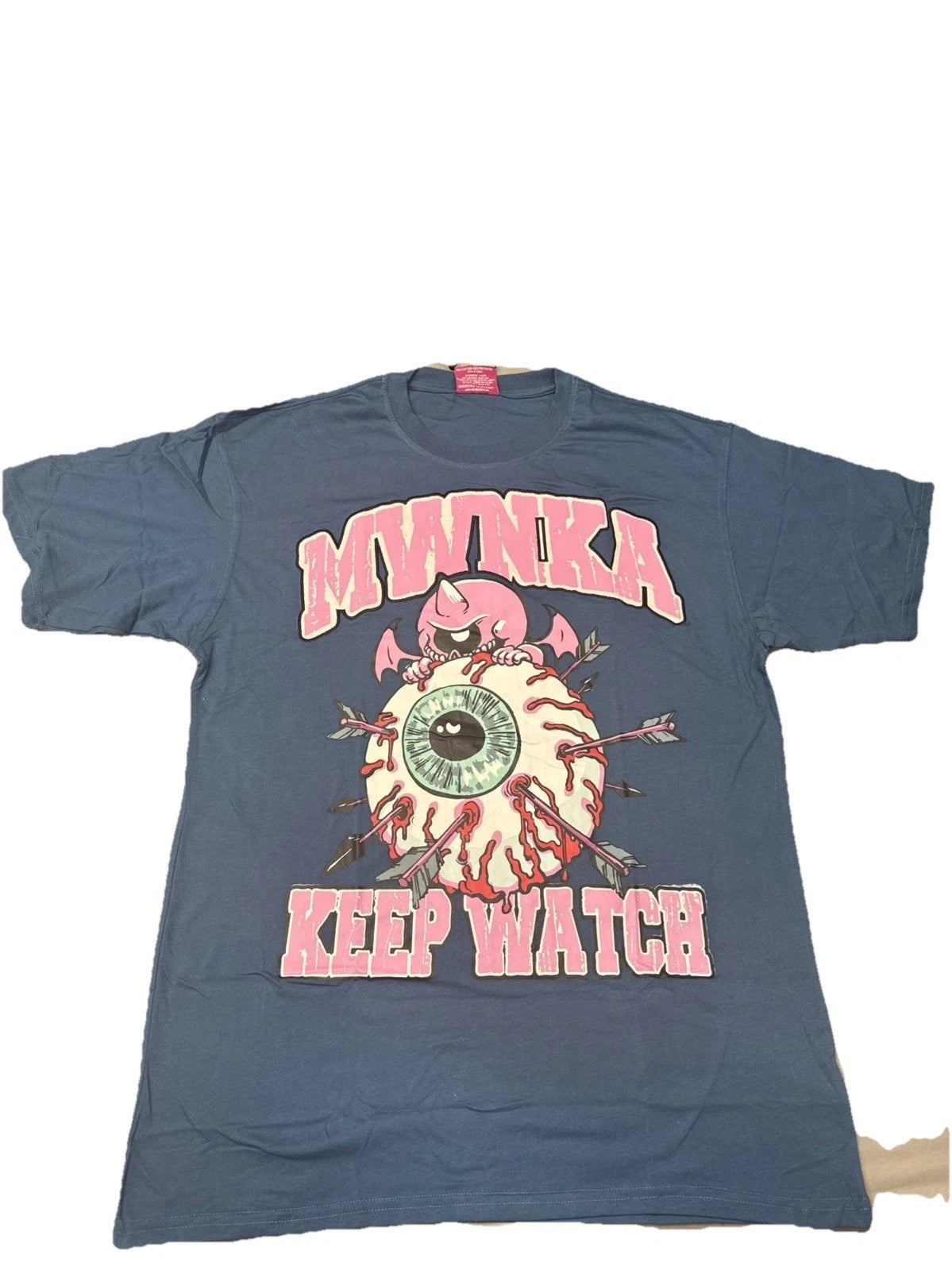 Mishka MNWKA Blue and Pink Short Sleeve T Mens Large BNWT