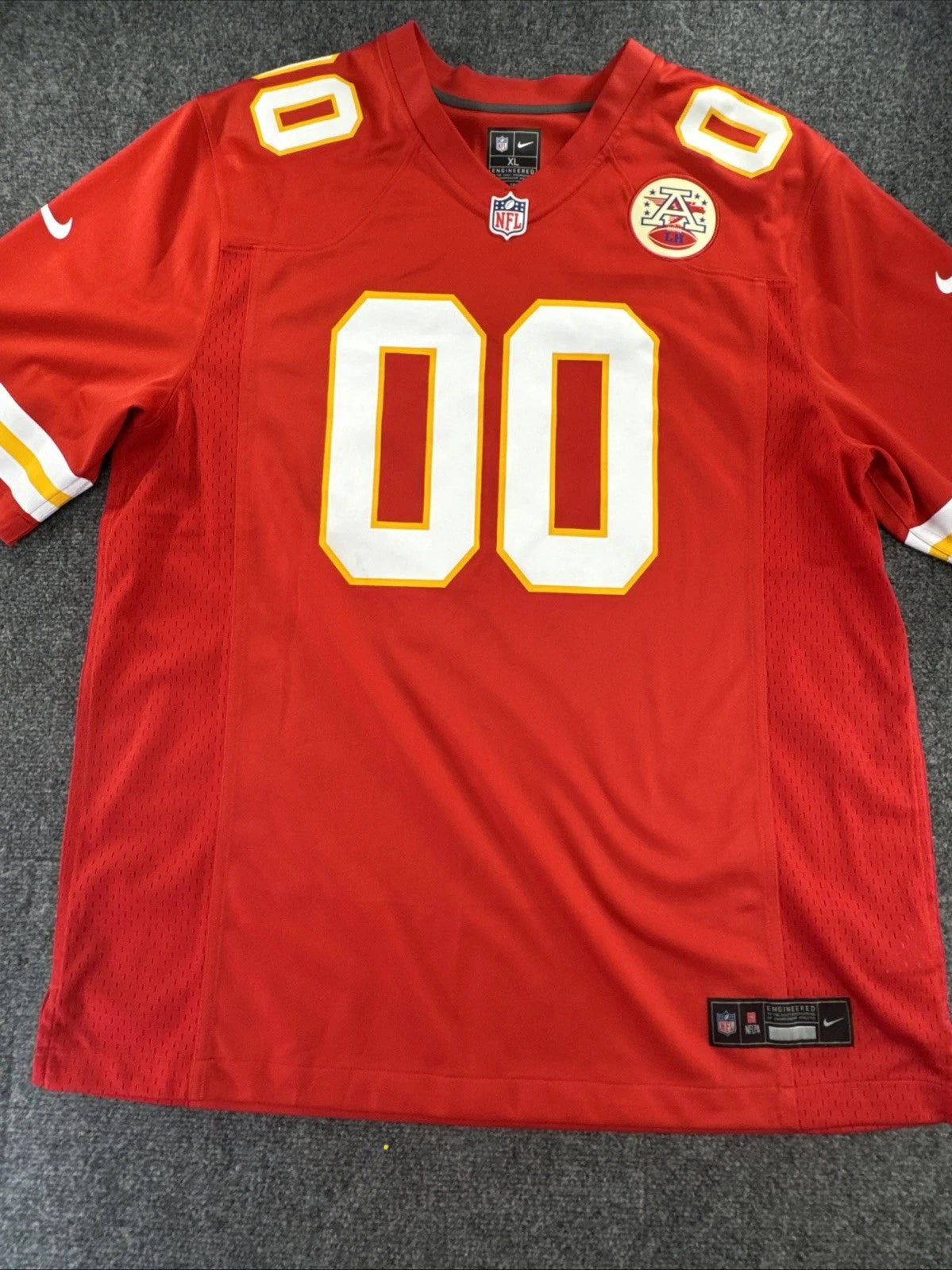 Nike Kansas City Chiefs NFL Custom Coach Eric #00 Red Jersey Mens XL