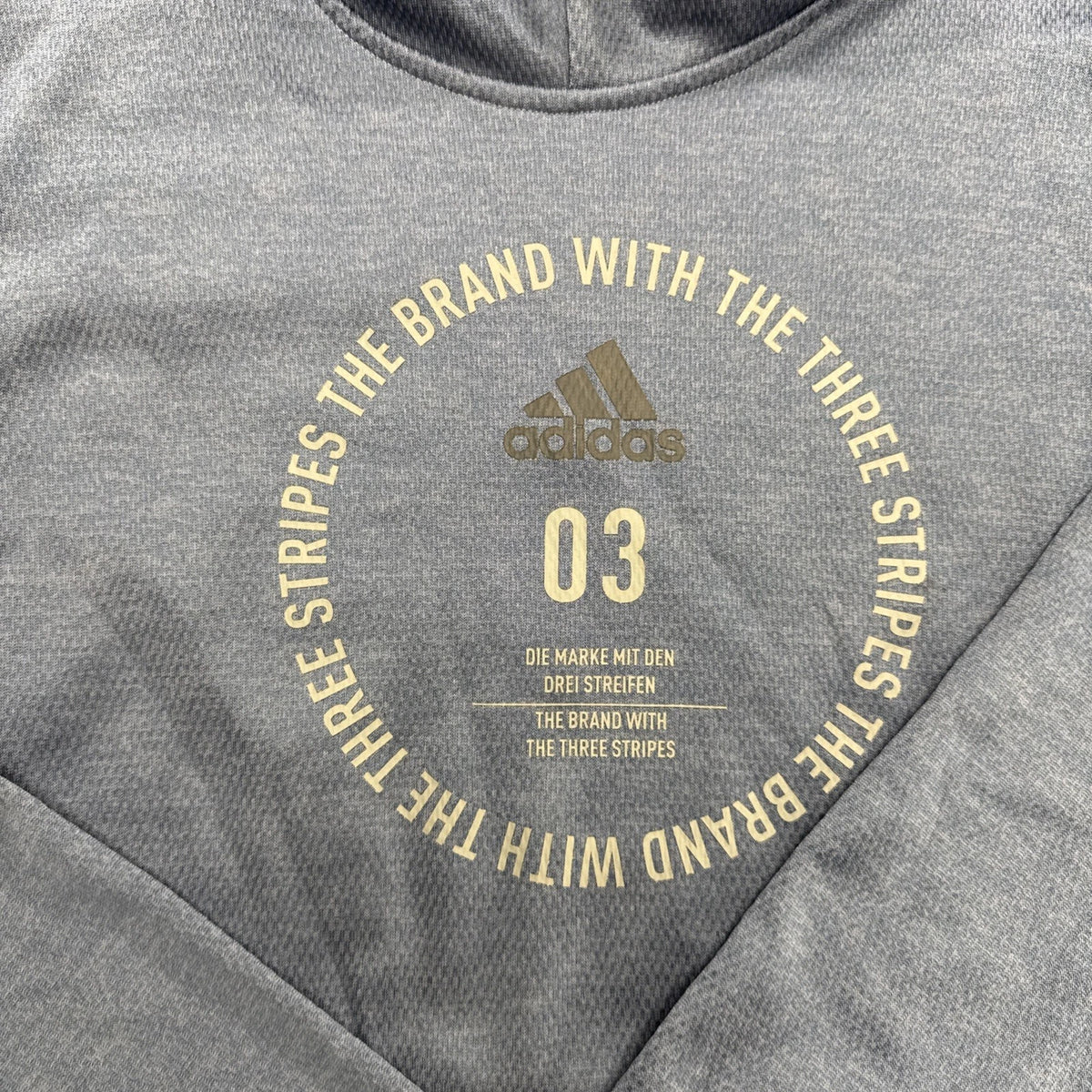 Adidas Performance Hoodie Blue Pullover Sweatshirt Logo Men’s Large