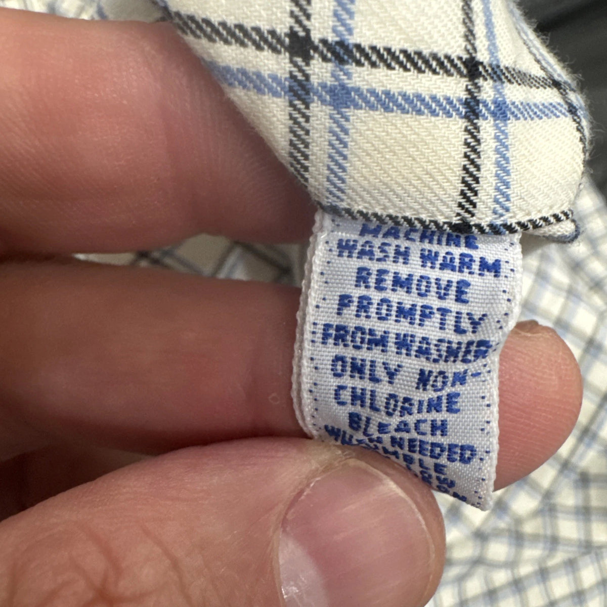 Polo Ralph Lauren Yarmouth Button Down Shirt White Blue Check 17 36 Cotton