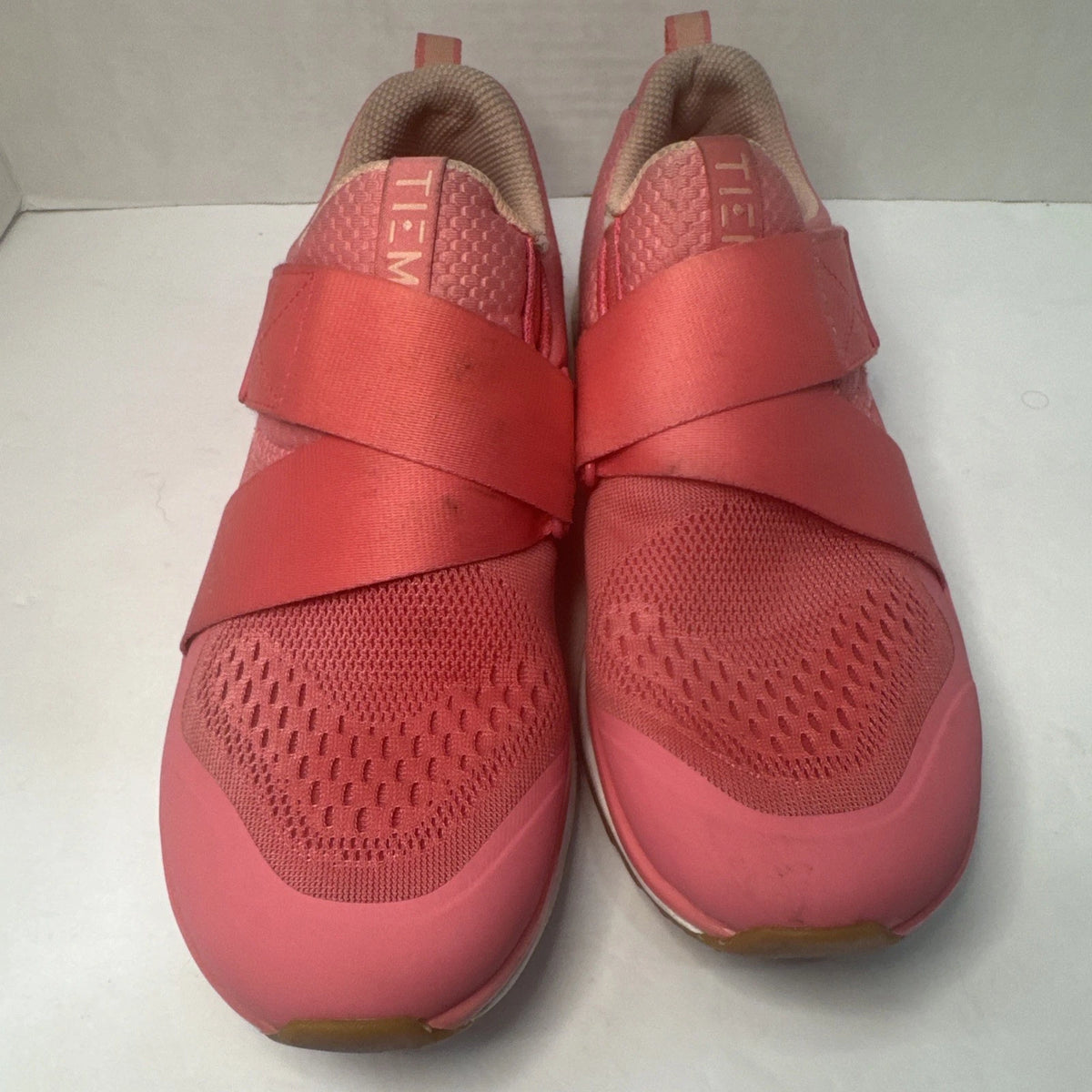 TIEM Slipstream Women’s Indoor Cycling Shoes Size 7 Coral Pink SPD Cleats