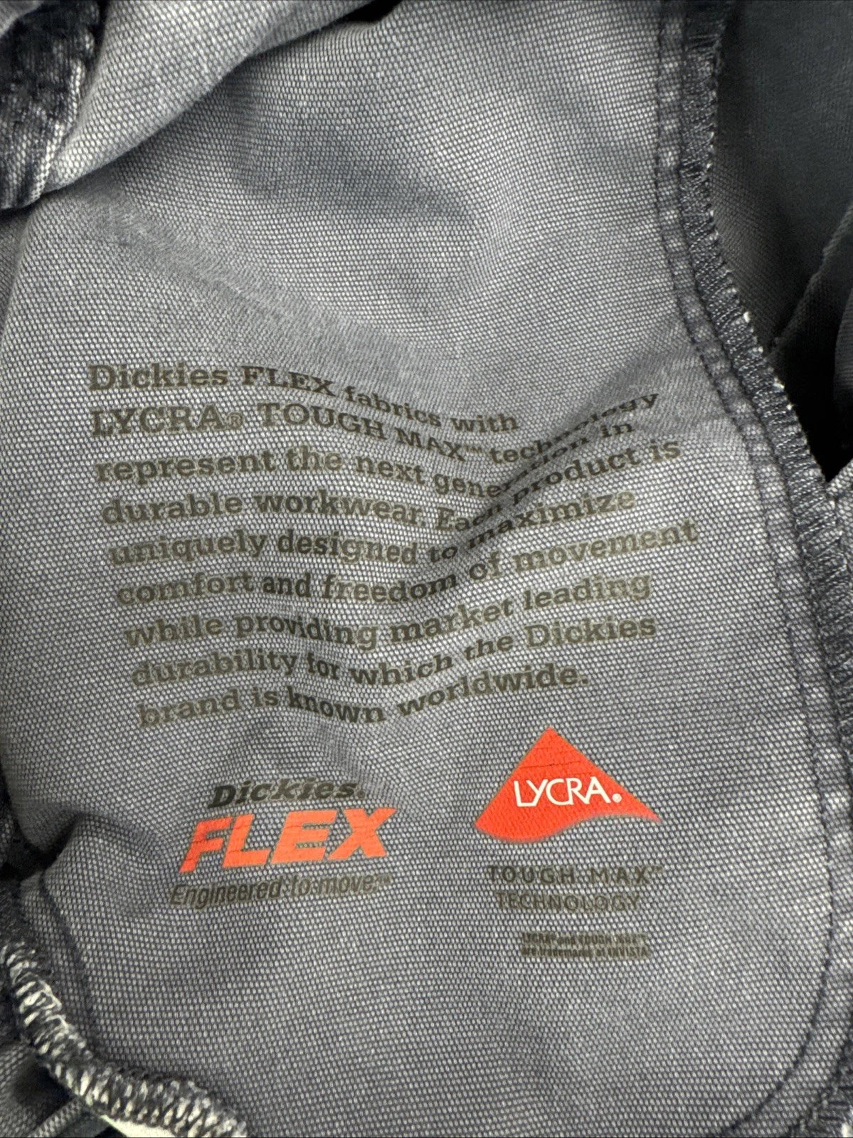 Dickies FLEX Carpenter Work Pants Gray Utility Relaxed Fit Men’s 30x32