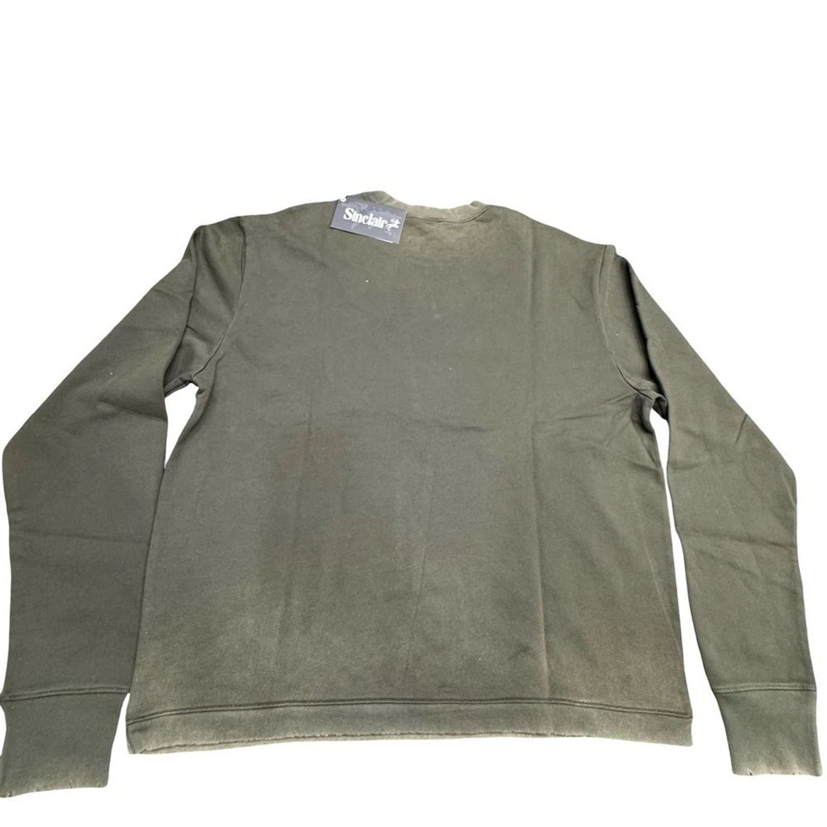 Sinclair Global Distressed Crewneck Sweater Men’s Small Hunter Green BNWT