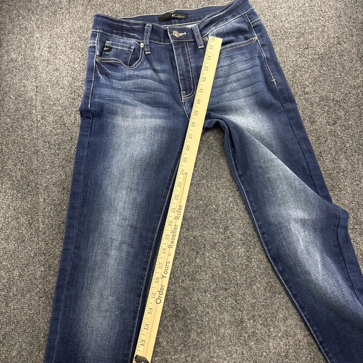 KanCan KC7035LD Jeans Womens 7/27 Dark Wash Stretch Bootcut Flare Denim