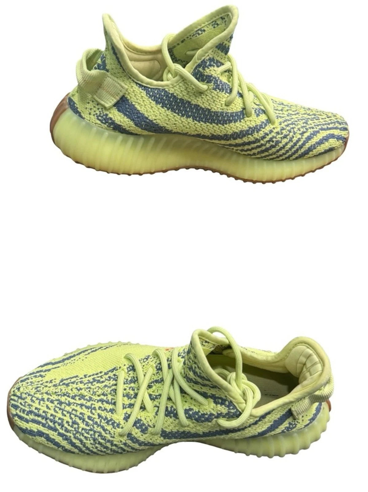 adidas Yeezy Boost 350 V2 Semi Frozen Yellow Mens 6.5 B37572 OG Box