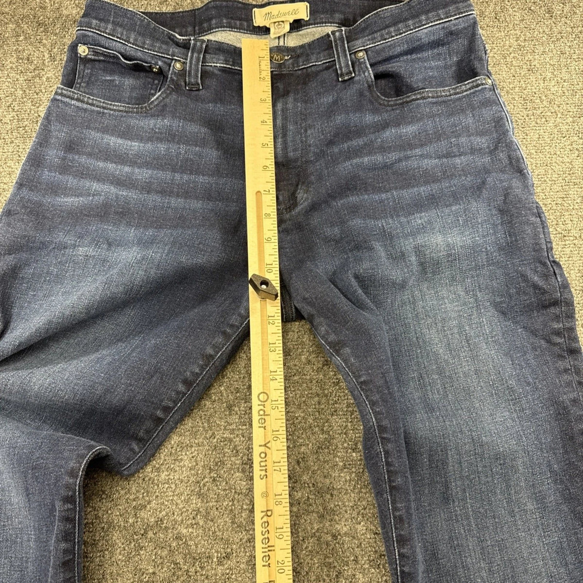 Madewell Men’s Slim Straight Jeans 34x32 Dark Wash Stretch Denim Premium