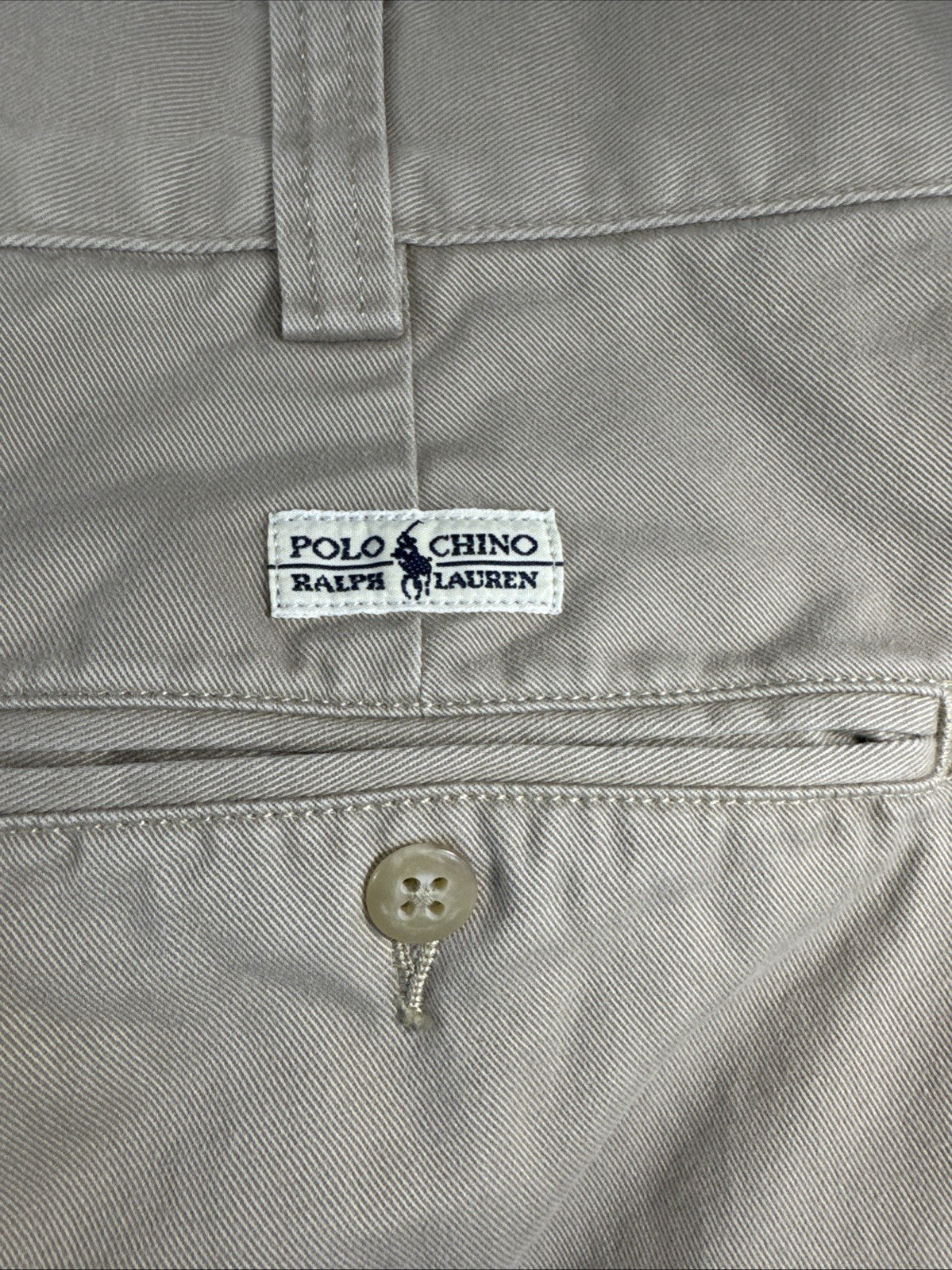 Vintage Polo Ralph Lauren Andrew Pants Men 38x30 Khaki Pleated Chino 90s