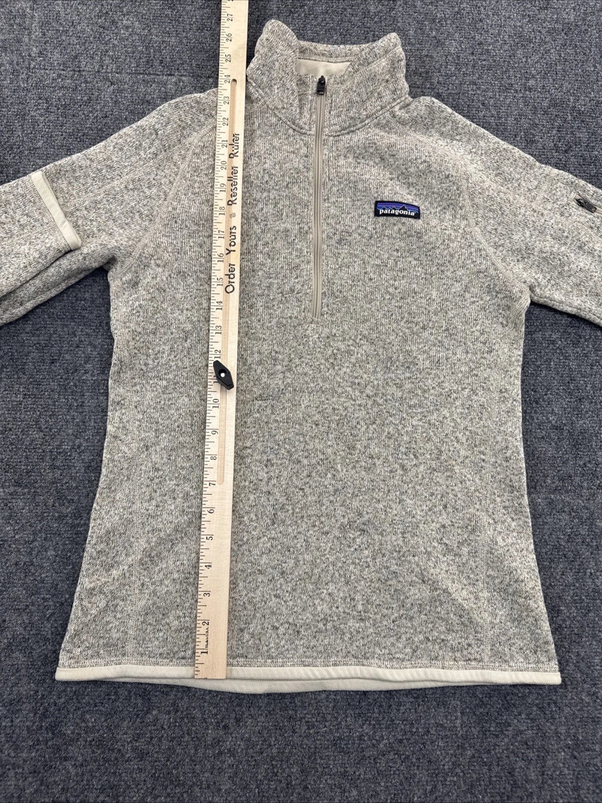 Patagonia Better Sweater 1/4 Zip Women’s S Pelican Gray Fleece Pullover