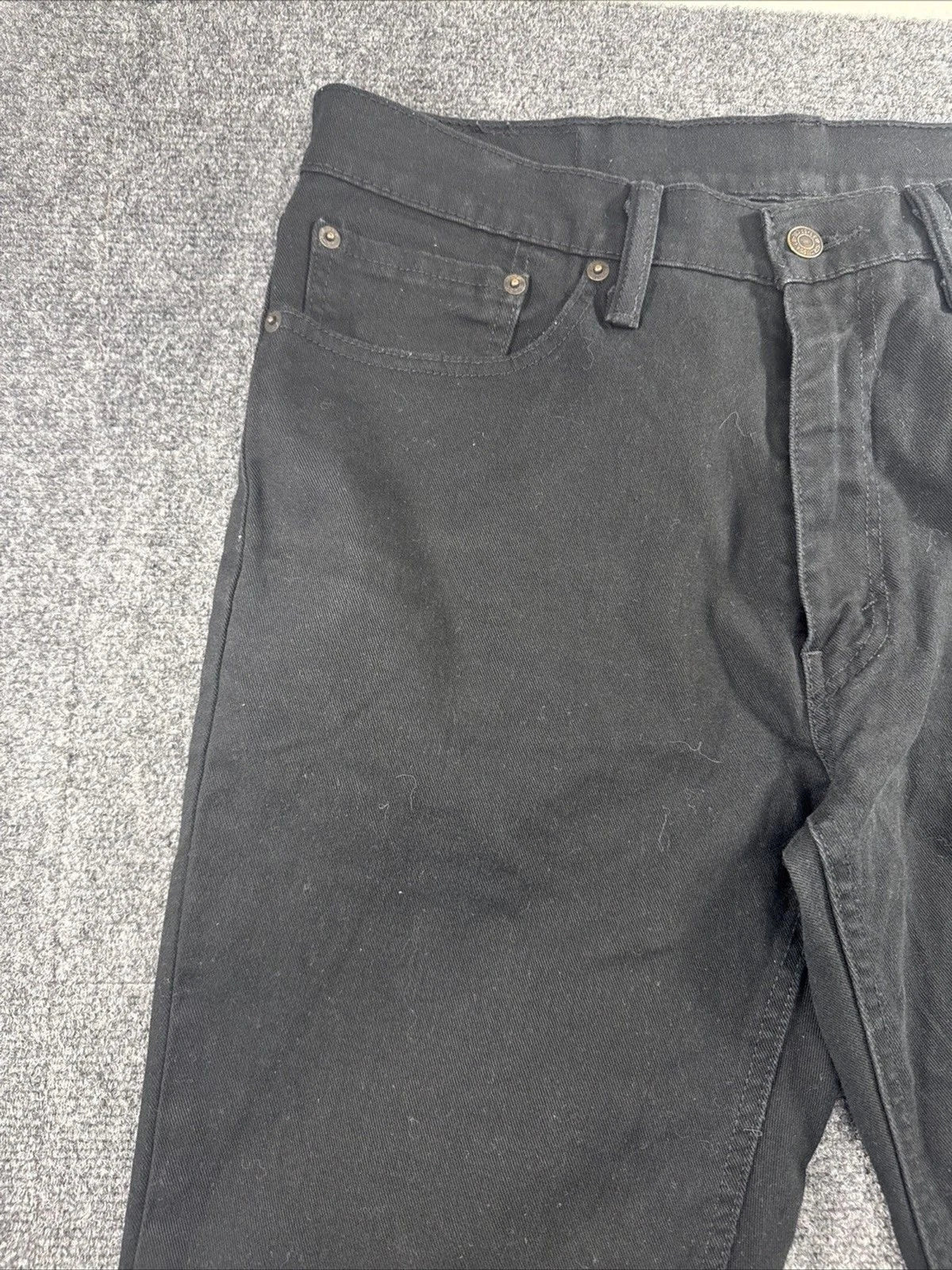 Levi's 541 Athletic Taper Jeans Men W34 L32 Black Distressed Denim