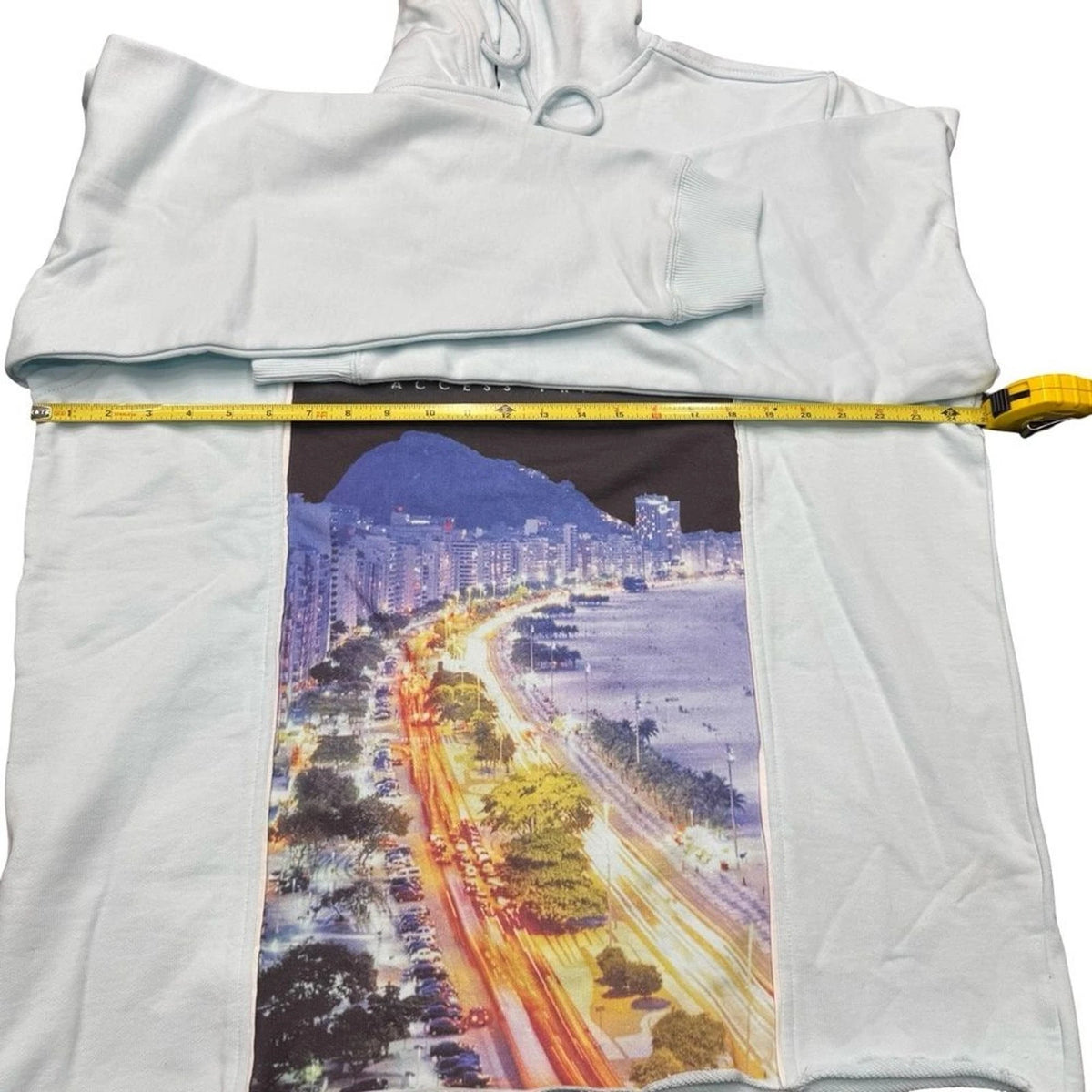 Si Tu Veux Riviera Hoodie Large Delicate Blue TV0101 Streetwear BNWT