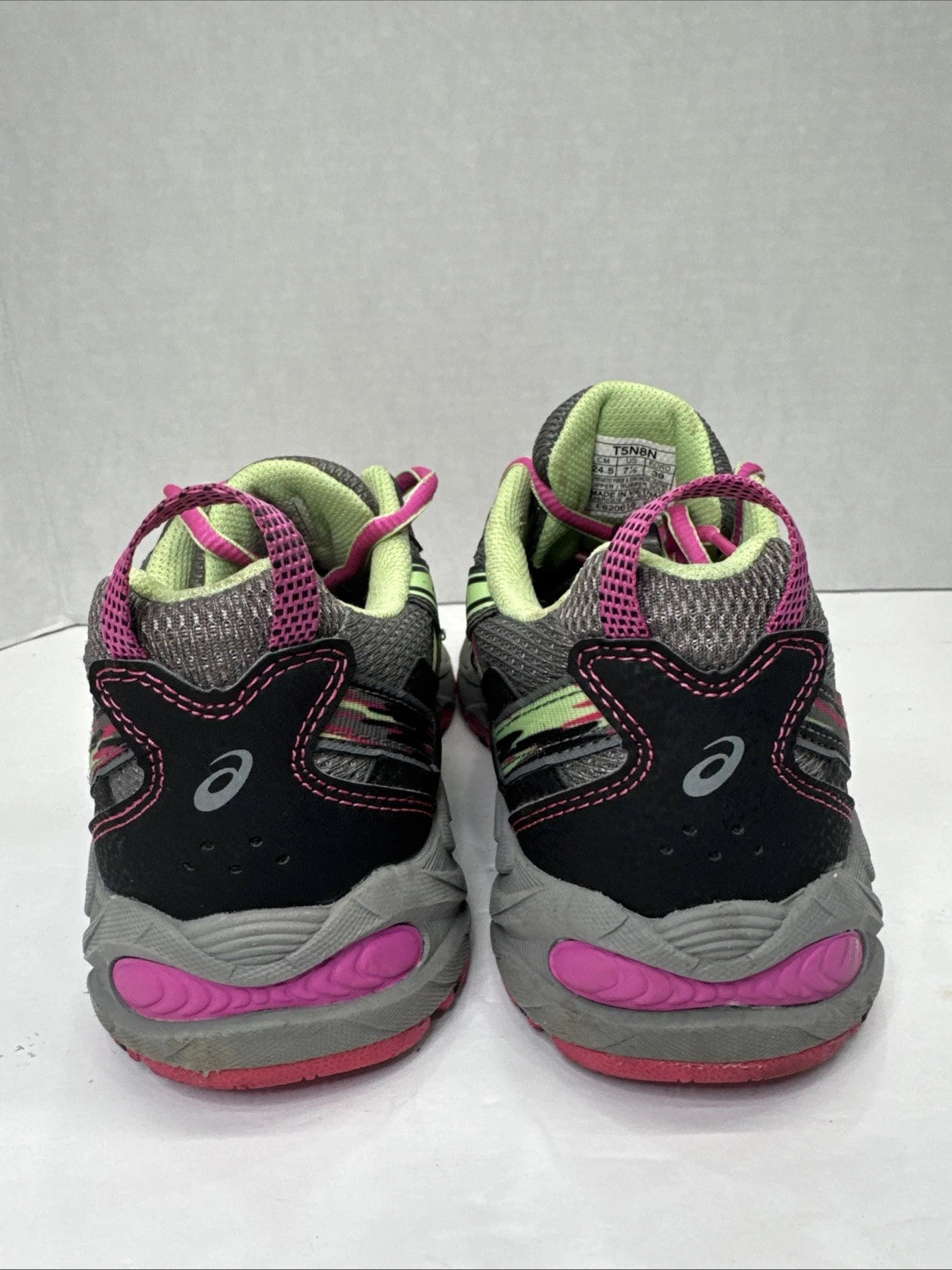 ASICS Gel-Venture 5 Women’s 7.5 Trail Running Shoes Gray Pink Green T5N8N