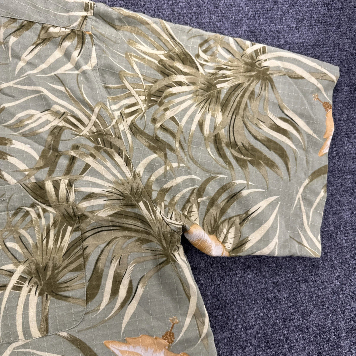Joe Marlin Hawaiian Shirt Men’s XL Tropical Aloha Camp Floral Rayon Blend