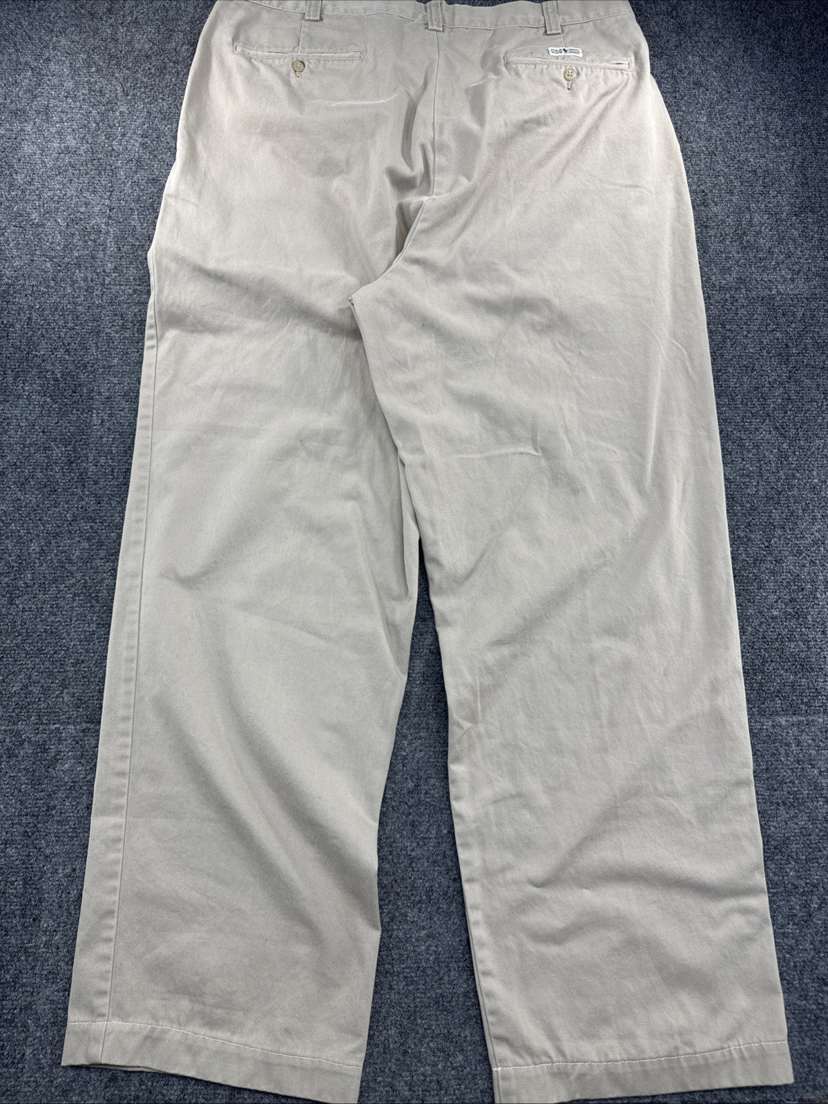 Vintage Polo Ralph Lauren Andrew Pants Men 38x30 Khaki Pleated Chino 90s