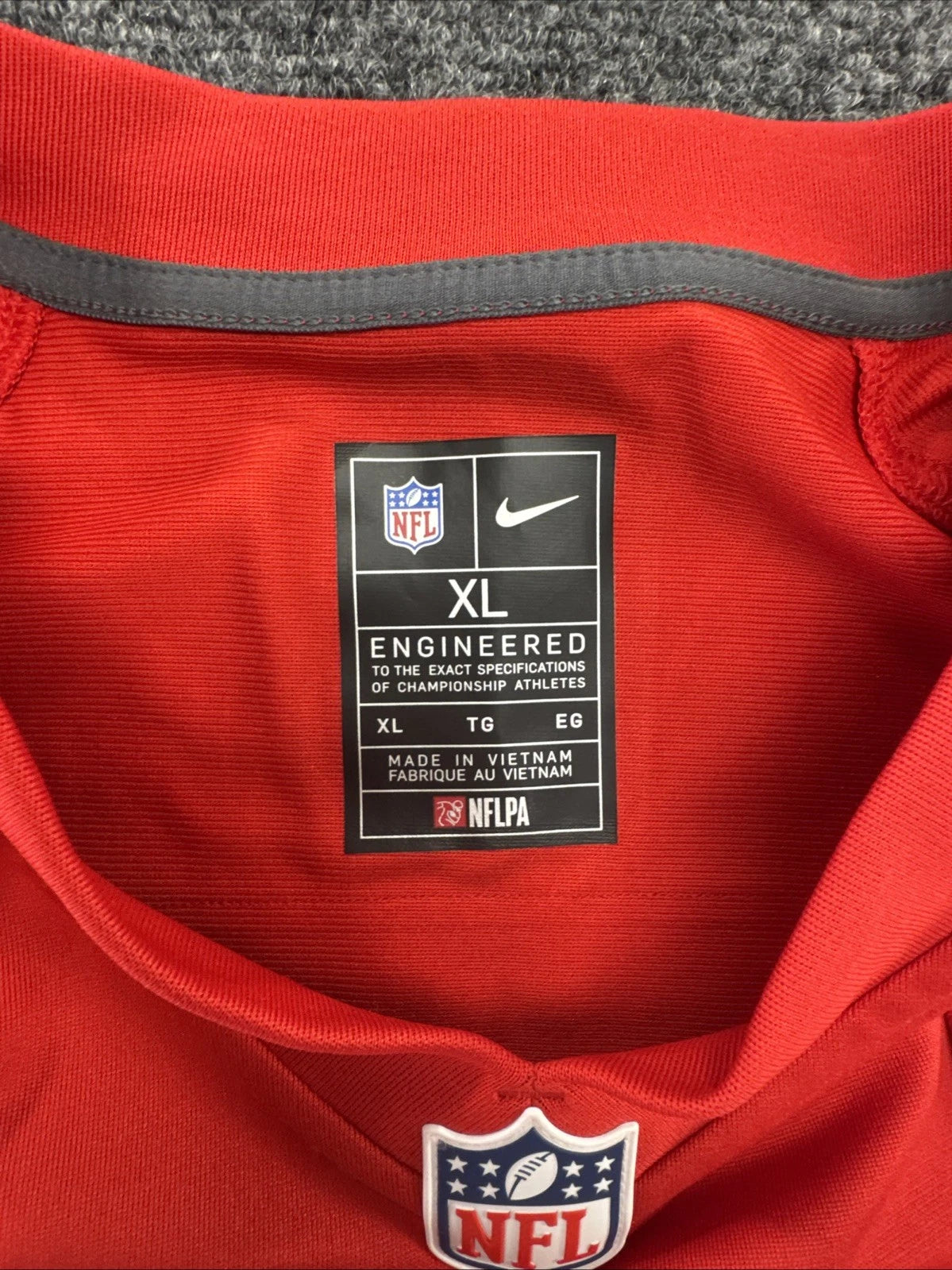 Nike Kansas City Chiefs NFL Custom Coach Eric #00 Red Jersey Mens XL