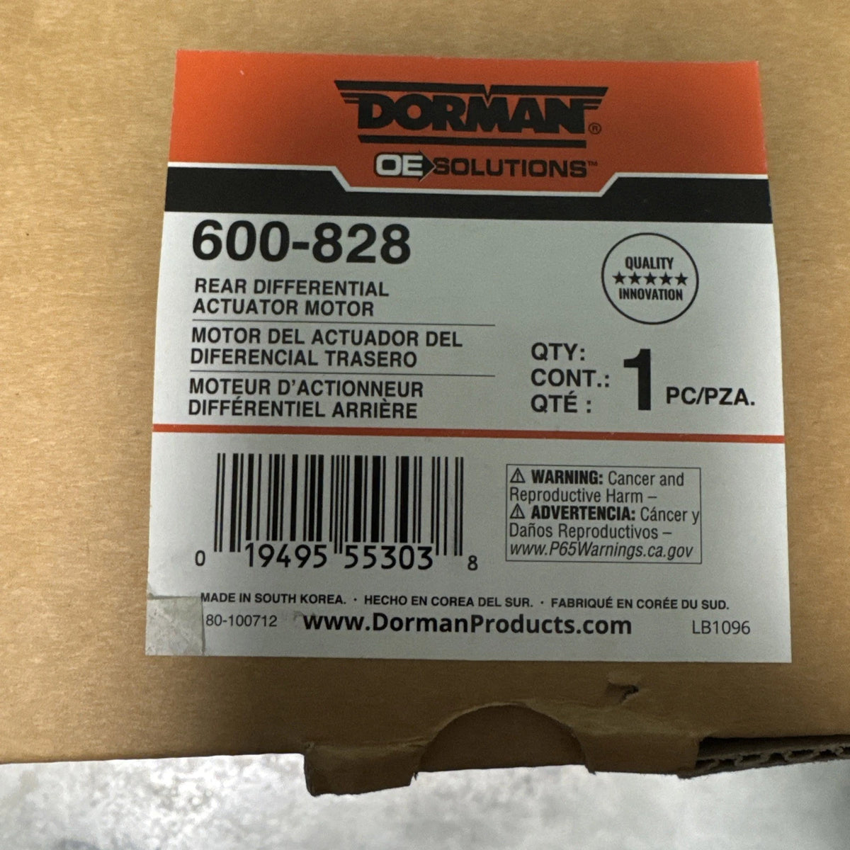 Differential Lock Motor Dorman 600-828 fits 11-13 Jeep Grand Cherokee