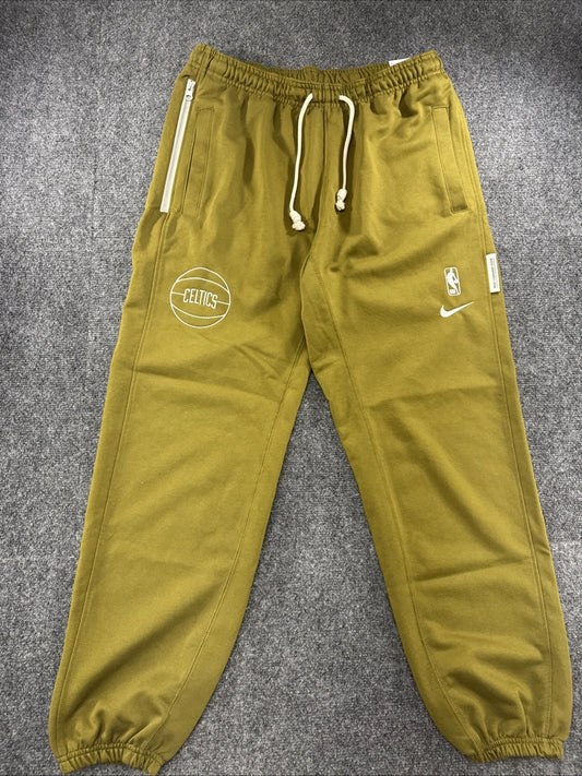 Nike NBA Boston Celtics Team Travel Issued Olive Sweatpants Men’s Large Dri-FIT