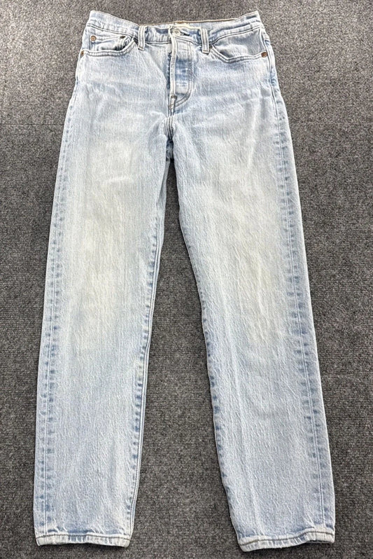 Levi’s Premium Wedgie Straight Ankle Jeans Women’s 26 Light Wash 26 Inseam