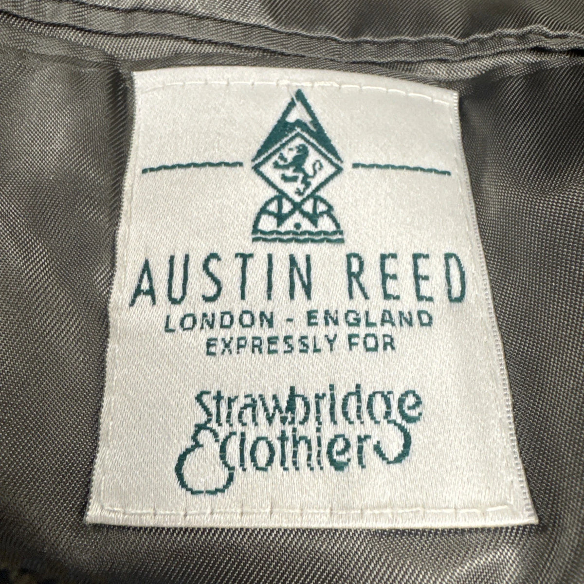 Vintage Austin Reed Wool Tweed Sport Coat 42L Brown Blue Check Scotland