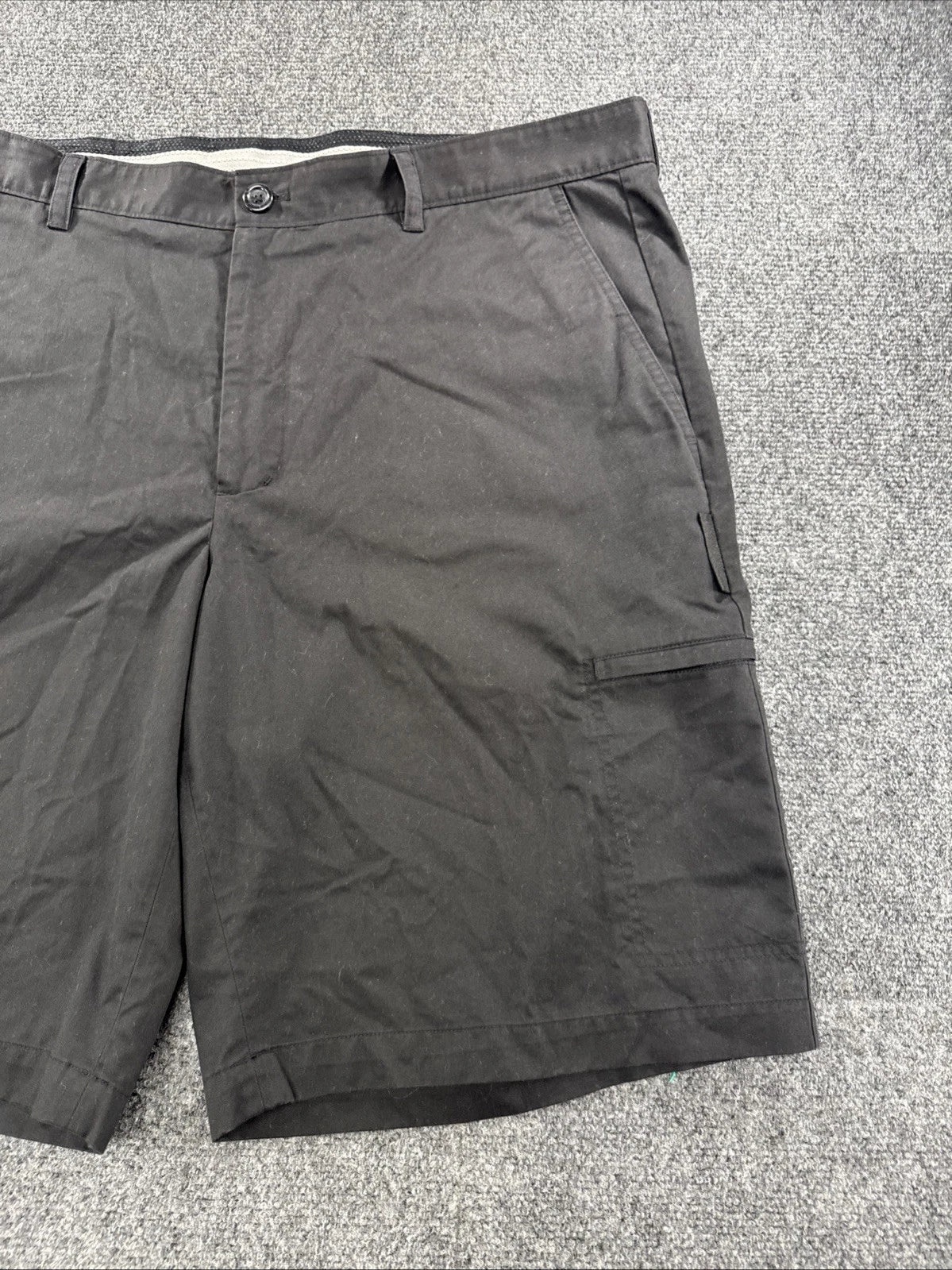Greg Norman Tasso Elba Cargo Golf Shorts Men’s 38 Black Flat Front