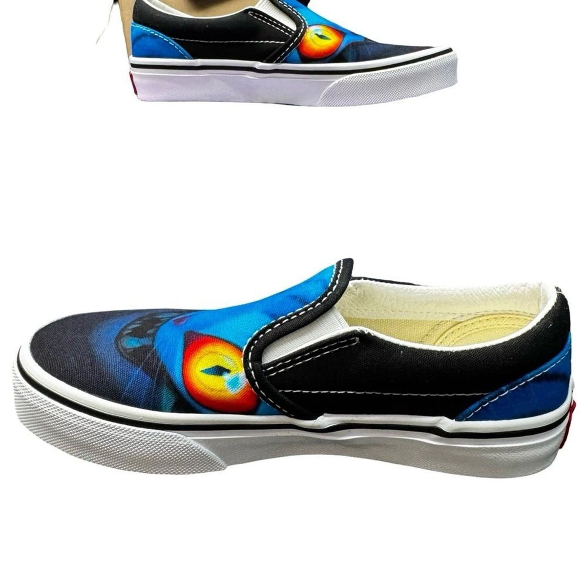 Vans KPop Demon Hunters Slip-On Kids 1 Little Kids Black Blue BNIB