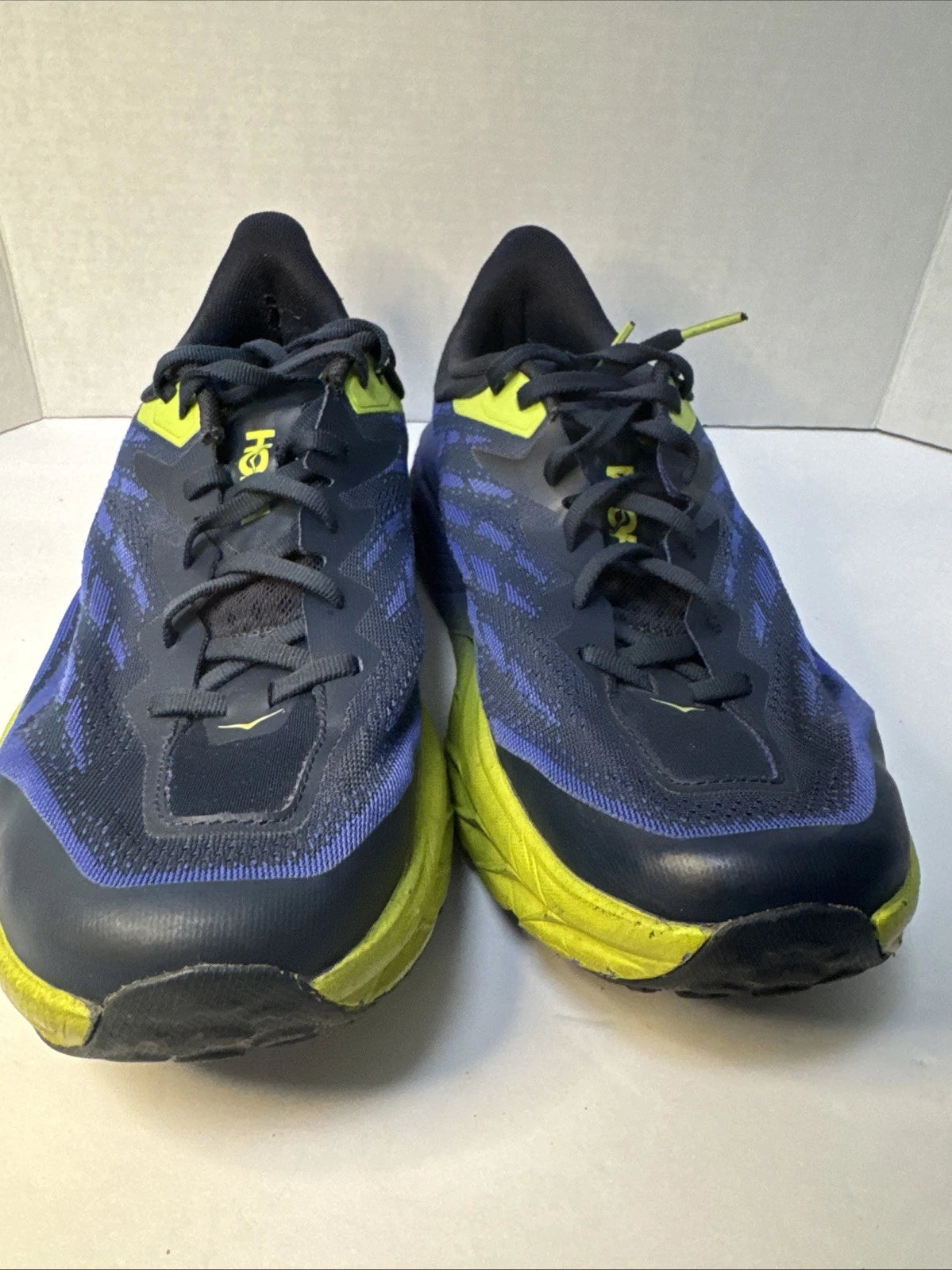 HOKA One One EVO Mafate Men's 11.5 D Cyan Citrus Vibram Trail Running Shoes
