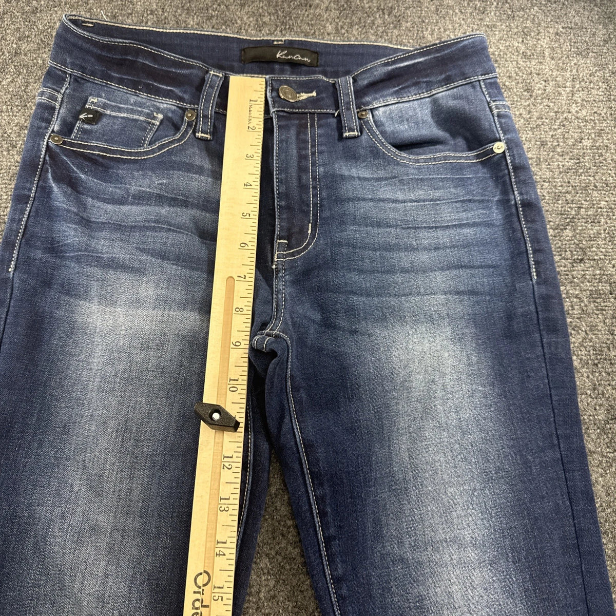 KanCan KC7035LD Jeans Womens 7/27 Dark Wash Stretch Bootcut Flare Denim