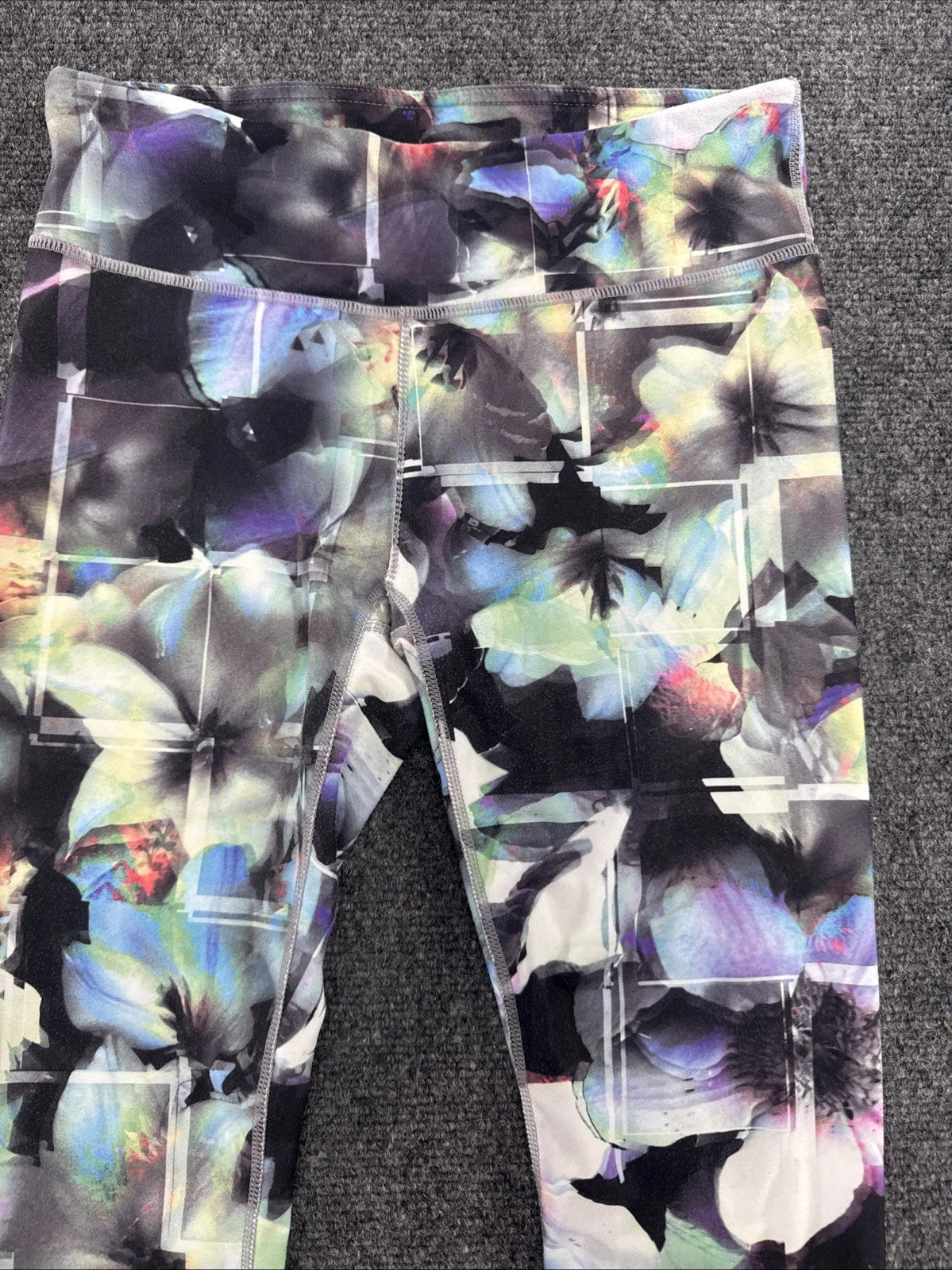 Fabletics PowerHold Floral Print Leggings Womens XS Multicolor Workout Yoga