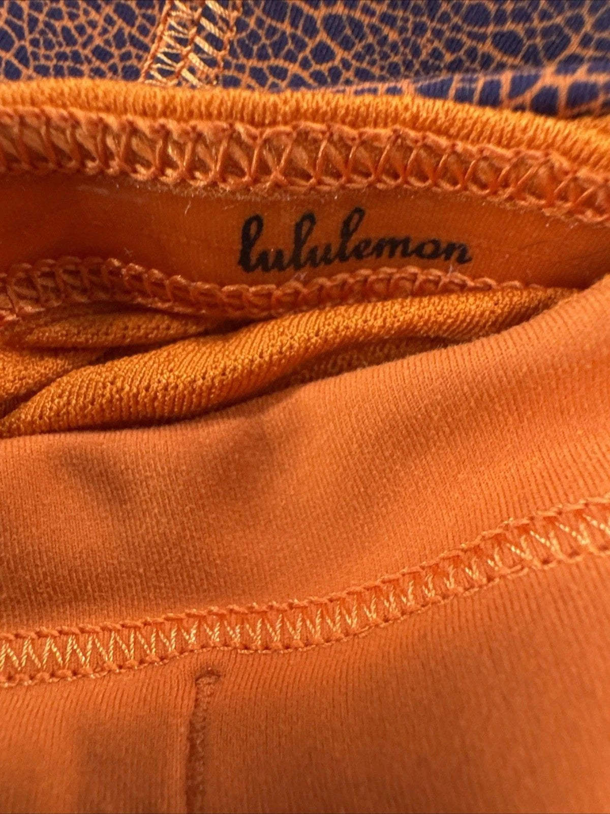 Lululemon Womens Leggings Size 4 Orange Purple Abstract Print High Rise